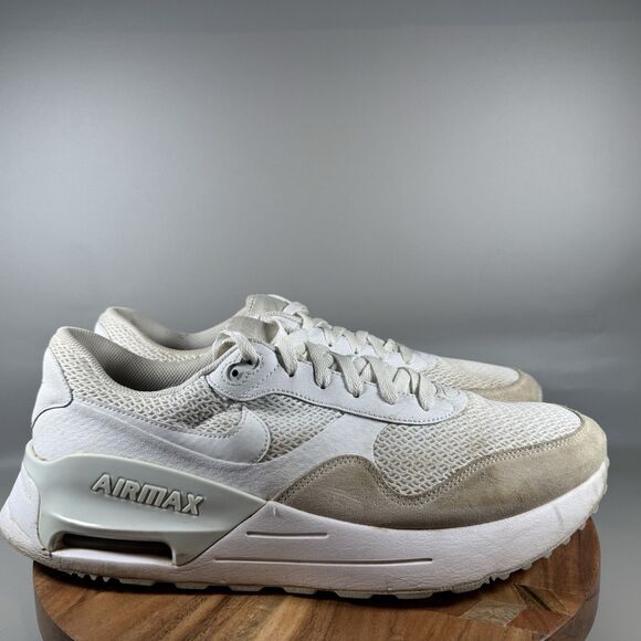 Nike Air Max SYSTM White Pure Platinum Mens Size 15 White Running Shoes Sneakers - Picture 1 of 7